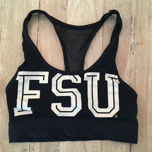 Pink Victoria Secret 5th Ocean Ultimate Sports Bra FSU Mesh Racerback Black XS